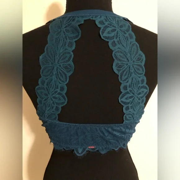 EUC! Victoria’s Secret PINK Date Racerback; Front Closure; Deep Teal; 34DD - Picture 2 of 10